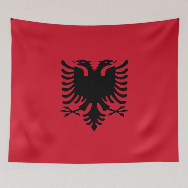 Item preview, Albania Flag Print: Strength and Independence designed and sold by communedesigns.