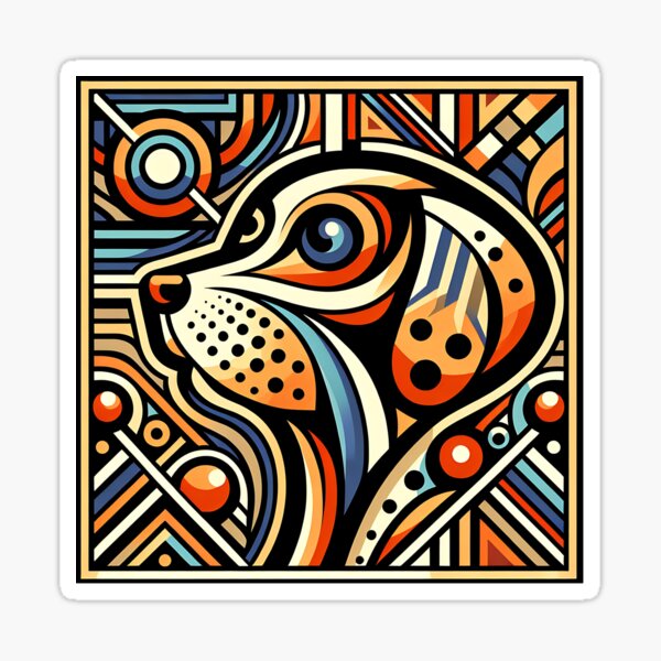 Item preview, Dog Art Deco designed and sold by JoeysPODShop.