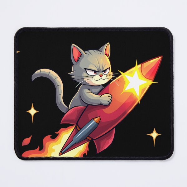 Item preview, Raising Hell Rocket Cat Design designed and sold by sadman73.