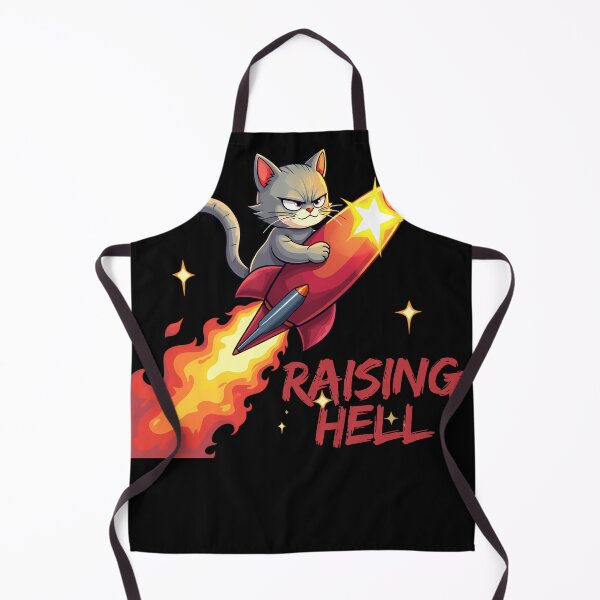 Item preview, Raising Hell Rocket Cat Design designed and sold by sadman73.