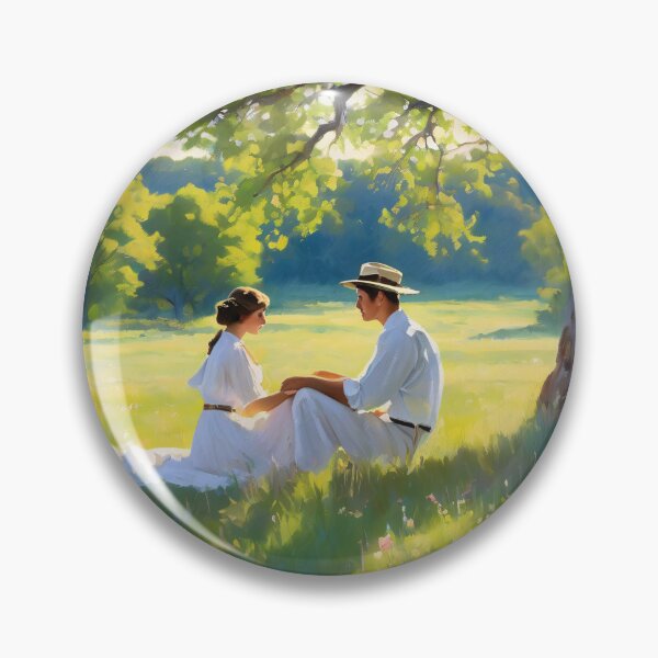 Item preview, Young lovers in the shade in a park designed and sold by MoodyFrames.