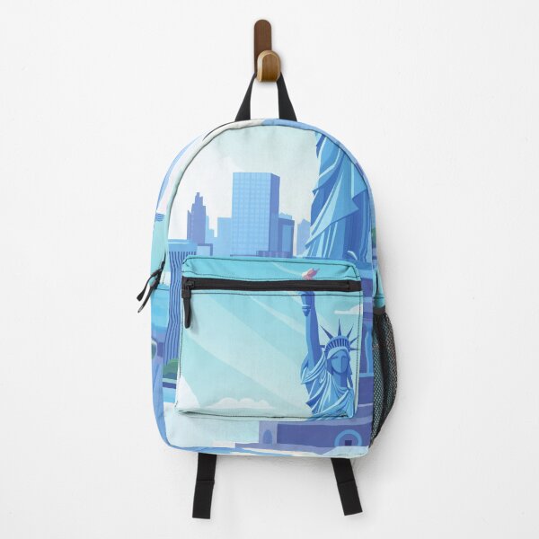 Item preview, Statue of Liberty Overlooking NYC Skyline designed and sold by Steinfox.