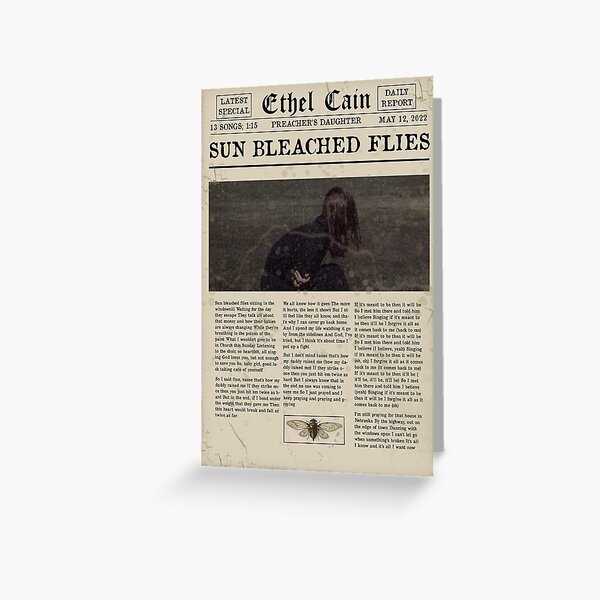 Item preview, ethel cain sun bleached flies poster designed and sold by erynsairpods.
