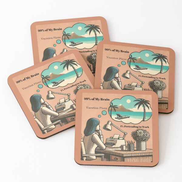 Item preview, 99% of my brain - Vacation Plans, 1% Pretending to work designed and sold by Nfcollectives1.