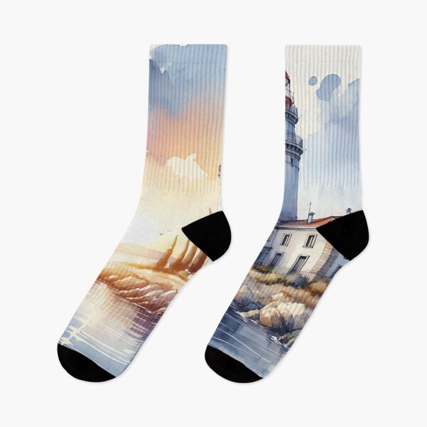 Item preview, Lighthouse Watercolor Digital Artwork designed and sold by JoeysPODShop.