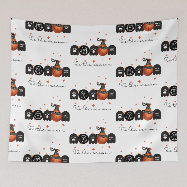 Item preview, Tis the season. Basketball on Halloween? These little ghosts don't approve! designed and sold by FreeSoulLab.
