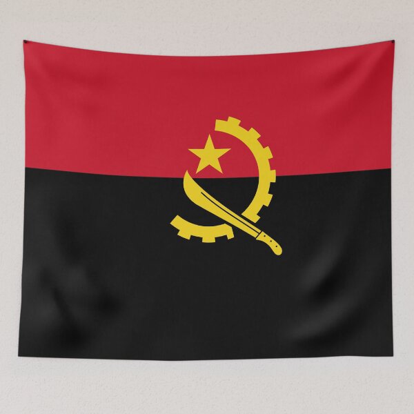 Item preview, Angola Flag Print: Strength and Resilience designed and sold by communedesigns.