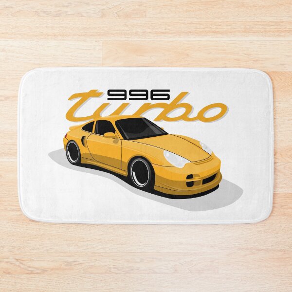 Item preview, Ilustración del Porsche 996 Turbo amarillo del año 2004 designed and sold by blackdogshop.