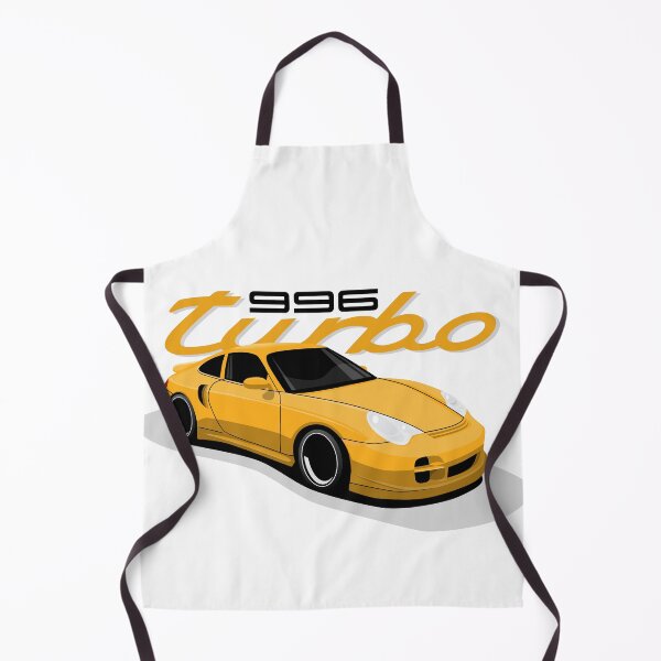 Artikelvorschau, 2004 gelber Porsche 996 Turbo Abbildung entworfen und verkauft von blackdogshop.