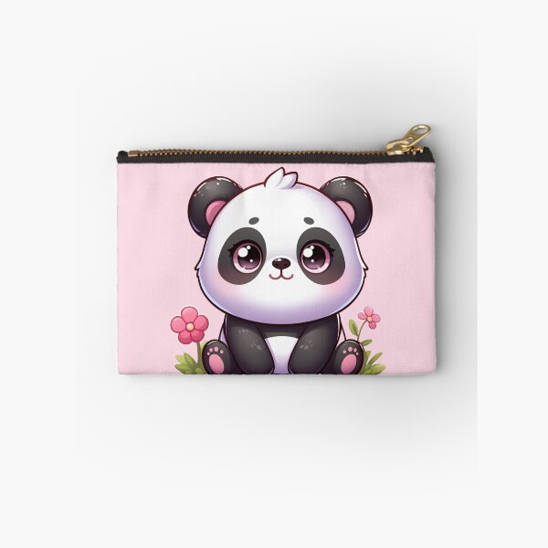Item preview, Kawaii Panda Sitting with Flowers designed and sold by LaraCreativeArt.