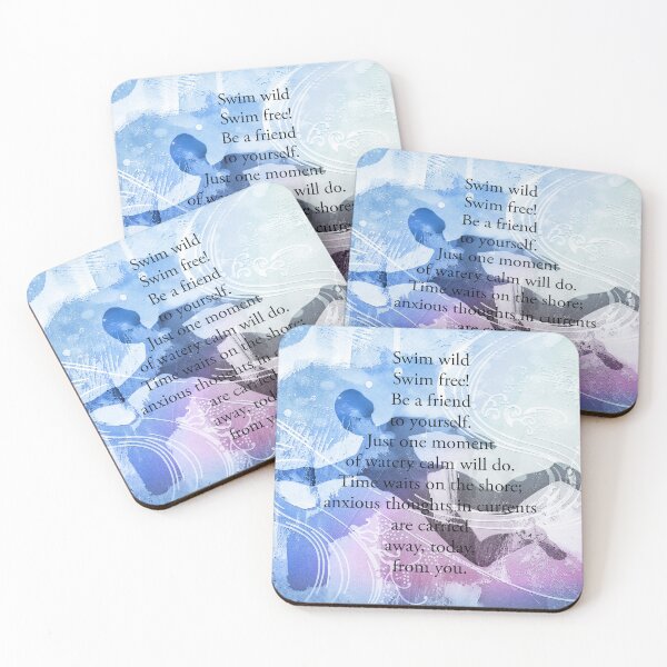 Item preview, Open Water Swimming Poem by Jenny Meehan  designed and sold by Jenny Meehan Art Prints and Patterns  .