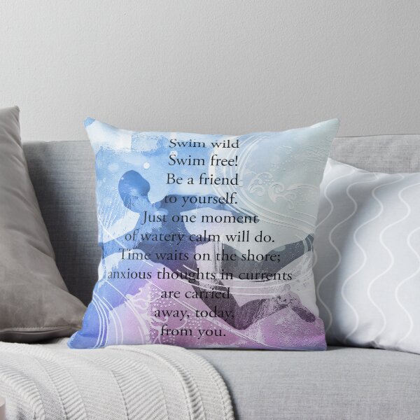 Item preview, Open Water Swimming Poem by Jenny Meehan  designed and sold by Jenny Meehan Art Prints and Patterns  .