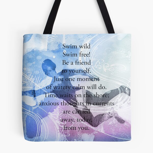 Item preview, Open Water Swimming Poem by Jenny Meehan  designed and sold by Jenny Meehan Art Prints and Patterns  .