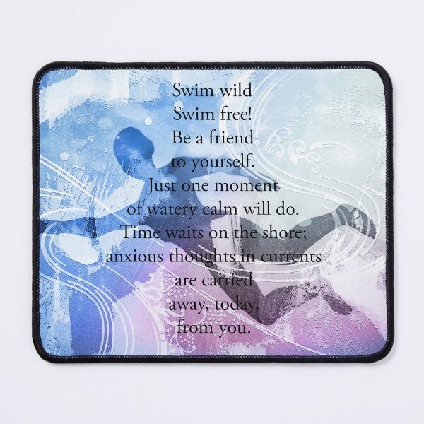 Item preview, Open Water Swimming Poem by Jenny Meehan  designed and sold by Jenny Meehan Art Prints and Patterns  .