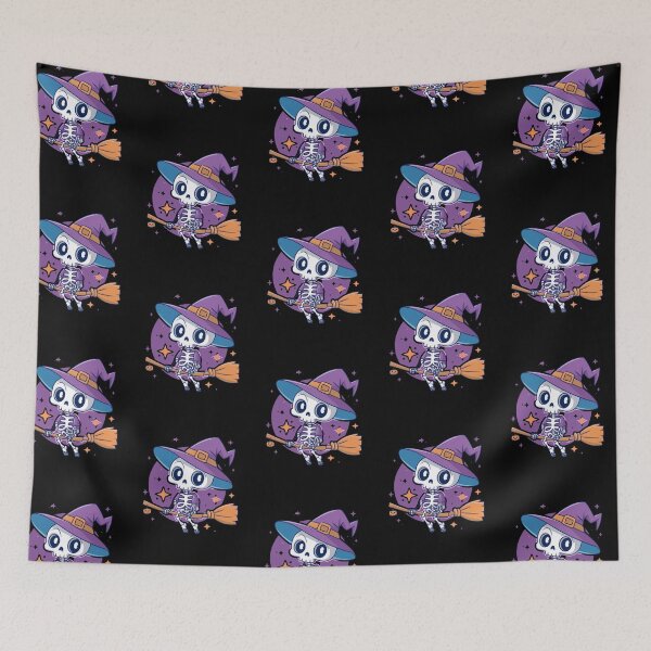 Item preview,  Cute spooky skeleton witchcraft sticker designed and sold by FlawlessDraft.