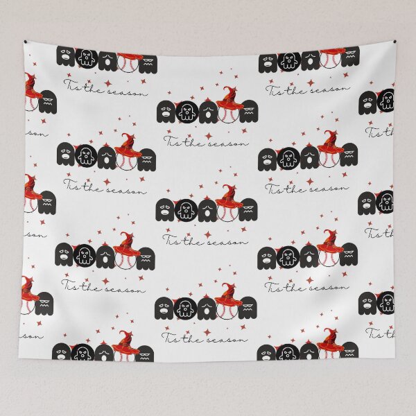 Item preview, Tis the season. Baseball on Halloween? These little ghosts don't approve! designed and sold by FreeSoulLab.