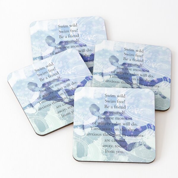 Item preview, Open Water Swimming Poem by Jenny Meehan  designed and sold by Jenny Meehan Art Prints and Patterns  .