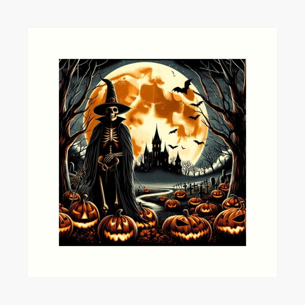 Item preview, Haunted Halloween Scene designed and sold by Miniouka.