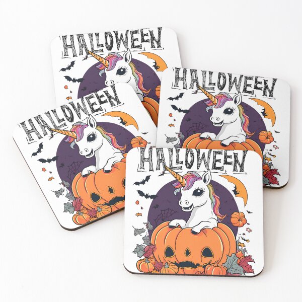 Item preview, Halloween shirt, ghost, unicorn in pumpkin. T-shirt designed and sold by SofiesDesign.