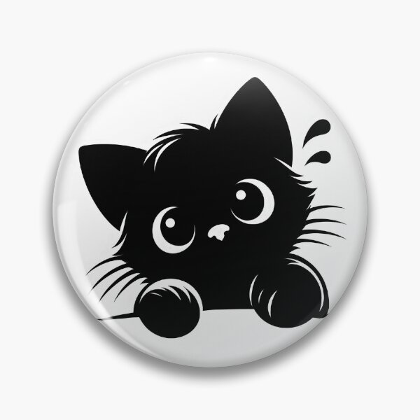 Item preview, Black Cat Peeking 4 designed and sold by Magnuna.