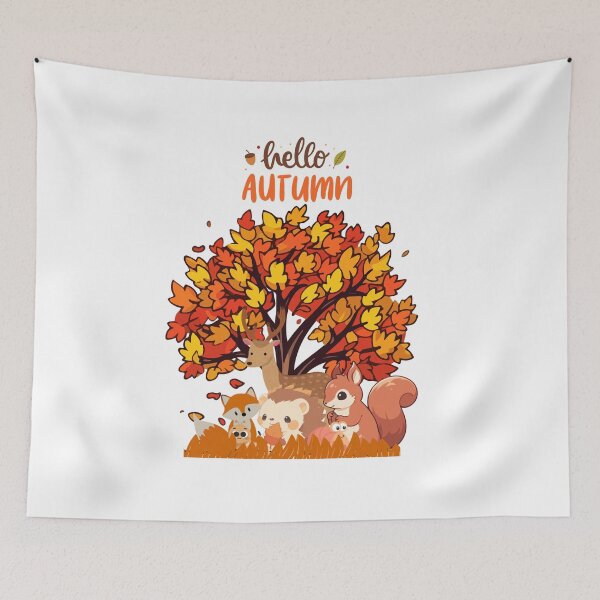 Item preview, Hello autumn illustration designed and sold by KookiewthTae.