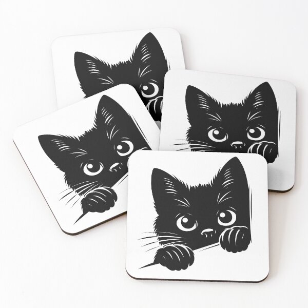 Item preview, Black Cat Peeking 5 designed and sold by Magnuna.