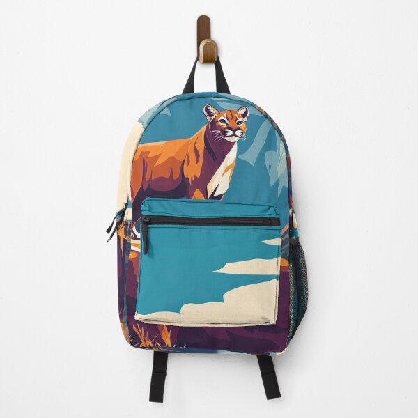 Item preview, Mountain Lion Overlooking Rocky Peaks designed and sold by Steinfox.