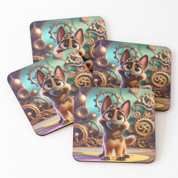 Item preview, Steampunk Belgian Malinois Mix designed and sold by Sillytoe.