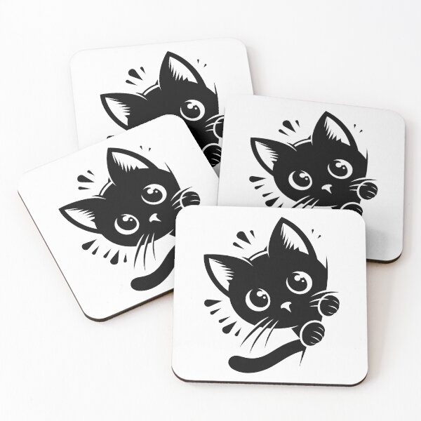 Item preview, Black Cat Peeking 6 designed and sold by Magnuna.