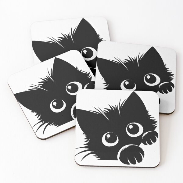 Item preview, Black Cat Peeking 7 designed and sold by Magnuna.