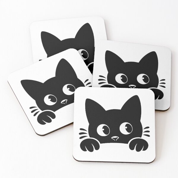 Item preview, Black Cat Peeking 8 designed and sold by Magnuna.