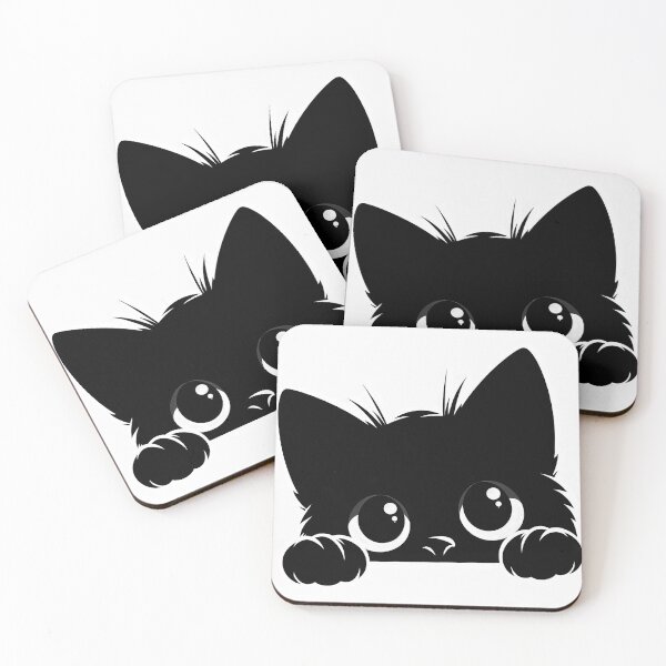 Item preview, Black Cat Peeking 9 designed and sold by Magnuna.