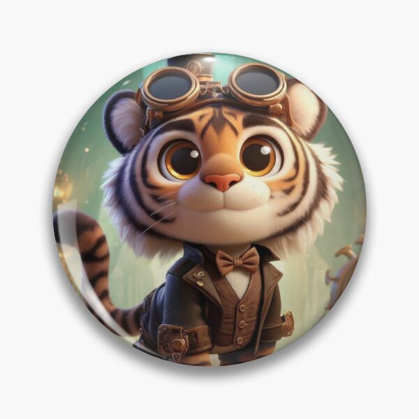 Item preview, Steampunk Bengal Tiger designed and sold by Sillytoe.