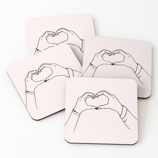 Item preview, Pair of Heart Hands. Version 2 Pink designed and sold by ClearAndHappy.