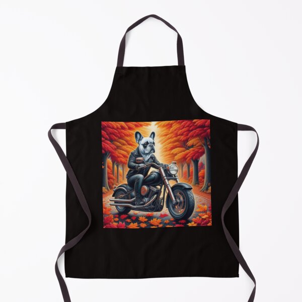 Item preview, French bulldog motorcyclist designed and sold by chessnegocios.