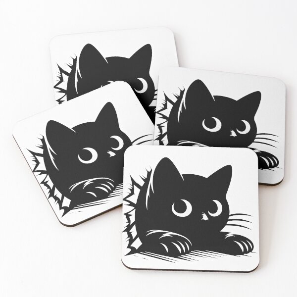Item preview, Black Cat Peeking 10 designed and sold by Magnuna.