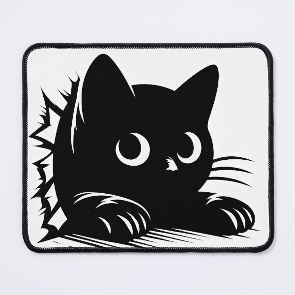 Item preview, Black Cat Peeking 10 designed and sold by Magnuna.