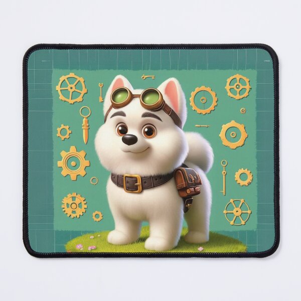 Item preview, Steampunk Berger Blanc Suisse designed and sold by Sillytoe.