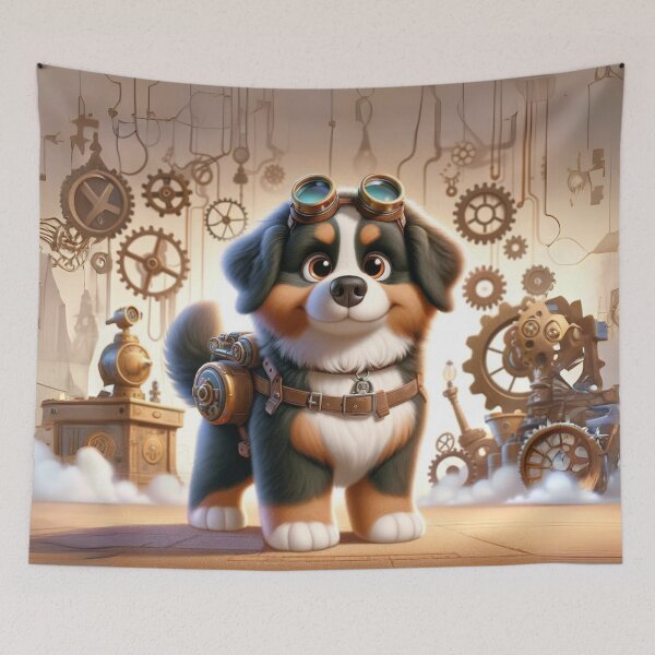 Item preview, Steampunk Bernese Mountain Dog Mix designed and sold by Sillytoe.
