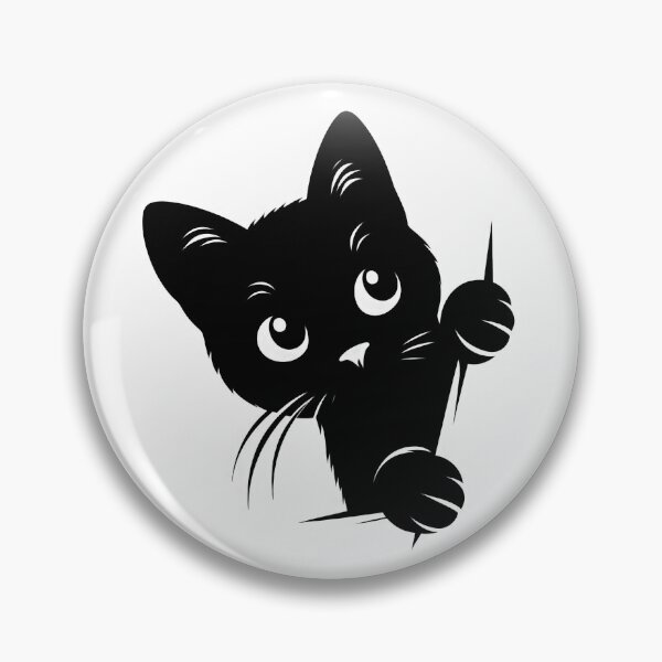 Item preview, Black Cat Peeking 12 designed and sold by Magnuna.