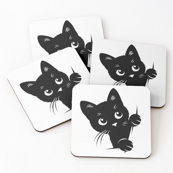 Item preview, Black Cat Peeking 12 designed and sold by Magnuna.