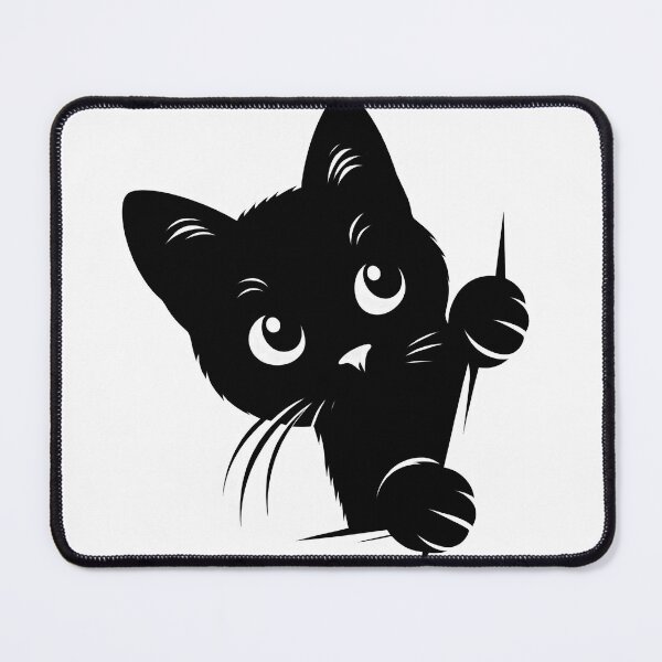 Item preview, Black Cat Peeking 12 designed and sold by Magnuna.