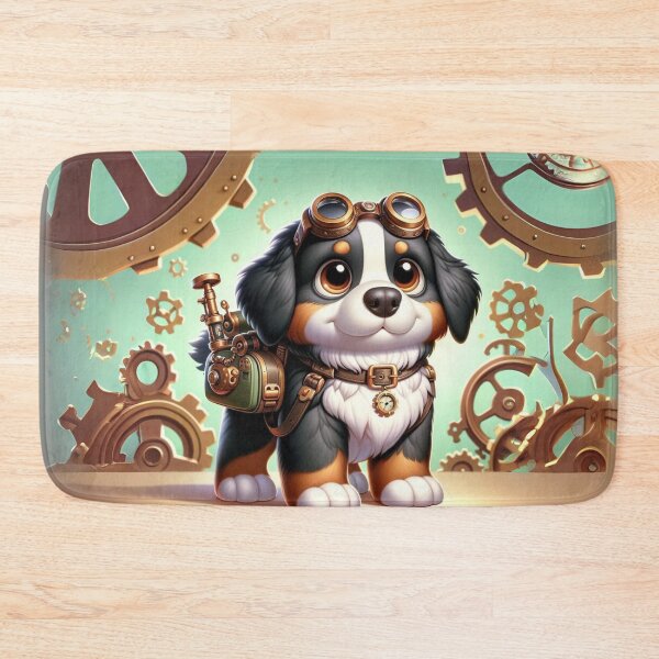 Item preview, Steampunk Bernese Mountain Dog designed and sold by Sillytoe.