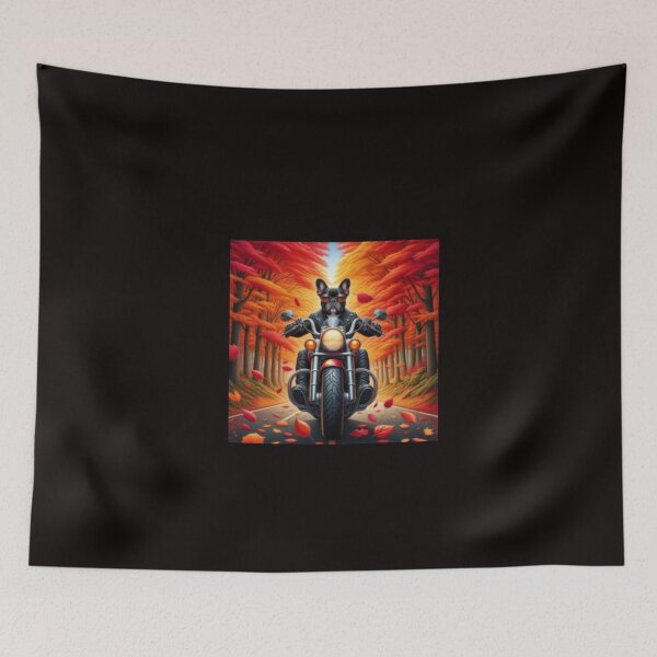 Item preview, French bulldog motorcyclist  designed and sold by chessnegocios.