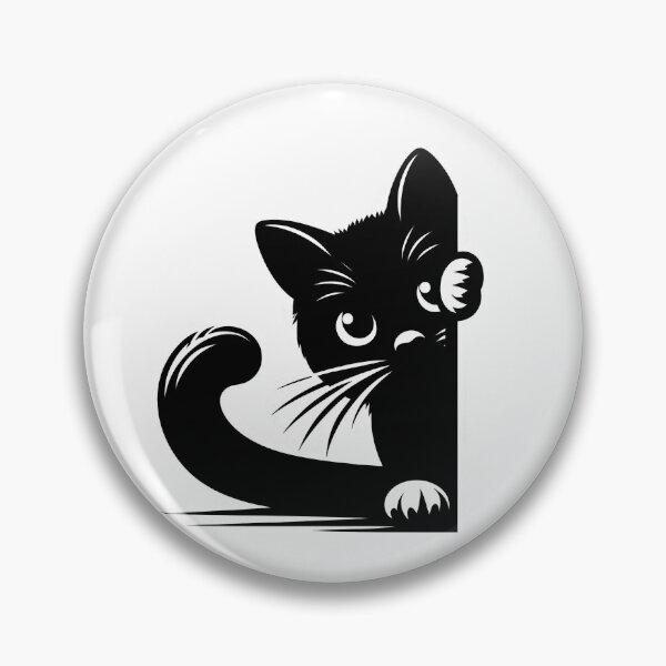 Item preview, Black Cat Peeking 14 designed and sold by Magnuna.