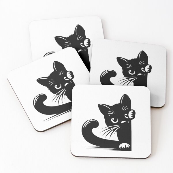 Item preview, Black Cat Peeking 14 designed and sold by Magnuna.