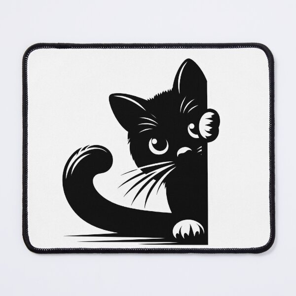 Item preview, Black Cat Peeking 14 designed and sold by Magnuna.