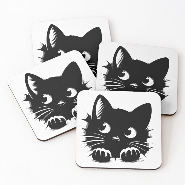 Item preview, Black Cat Peeking 16 designed and sold by Magnuna.