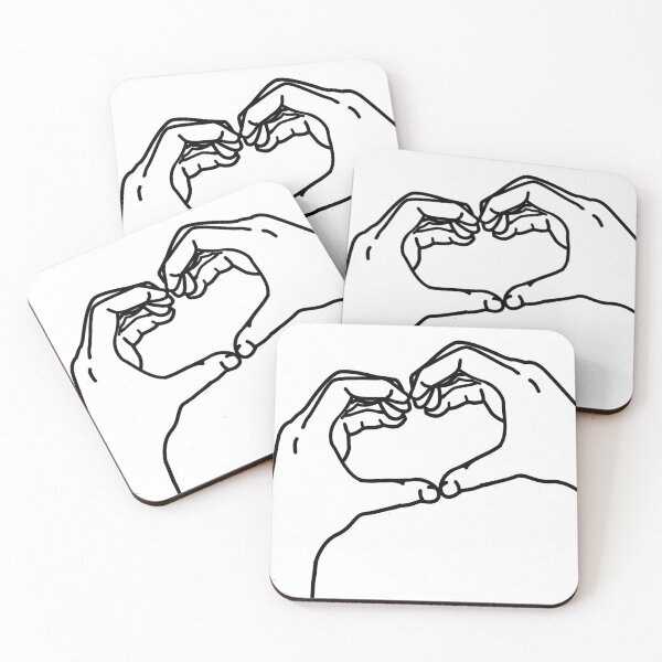 Item preview, Heart Hands, from self perspective. White Back designed and sold by ClearAndHappy.