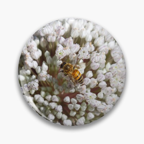 Item preview, Bee on Onion Flower designed and sold by HematiteDesign.